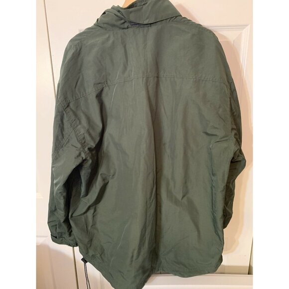 Vtg 90’s Chaps Ralph Lauren Mens Sz L 1/2 Zip Pullover Coat Sailing Jacket Green - Picture 10 of 10